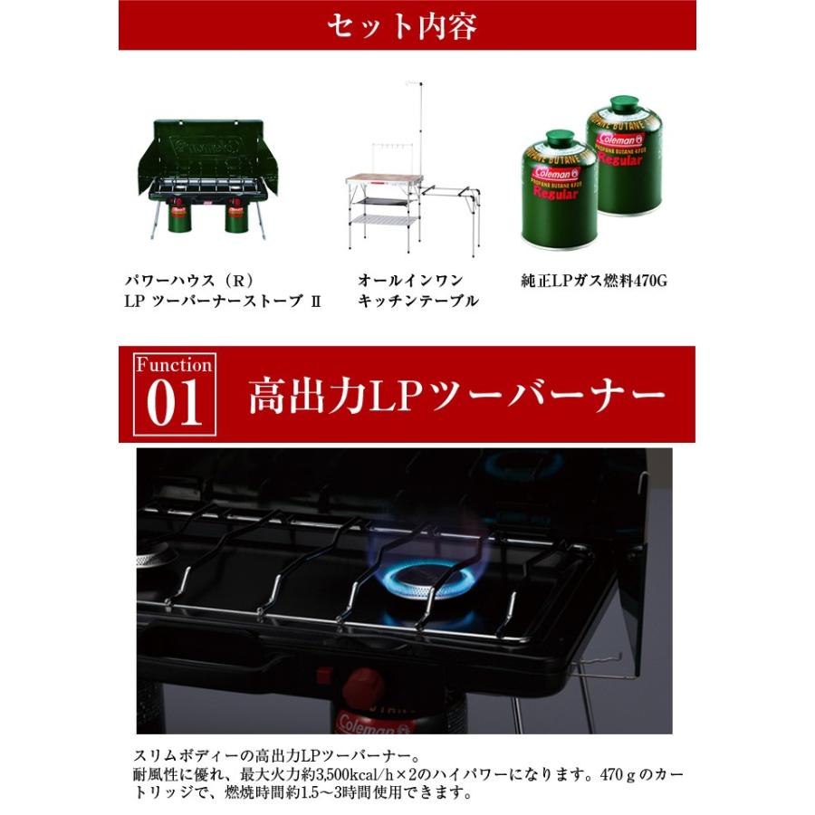 オールインワンキッチン、ツーバーナーストーブIIのセット rhah.t