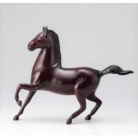 馬の置物 勇馬 13号 高岡銅器の置物／送料無料 : 檜屋美術館 - 通販