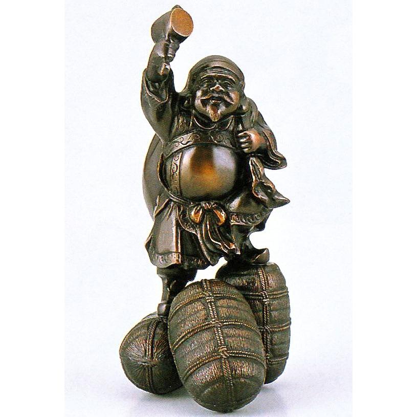 大黒様の置物／三俵大黒7号(古手色) 高岡銅器／送料無料 : 檜屋美術館