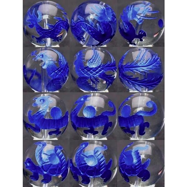 ≪四神 手彫り 12mm≫○12mm○水晶○オニキス○送料無料有○1set（各1