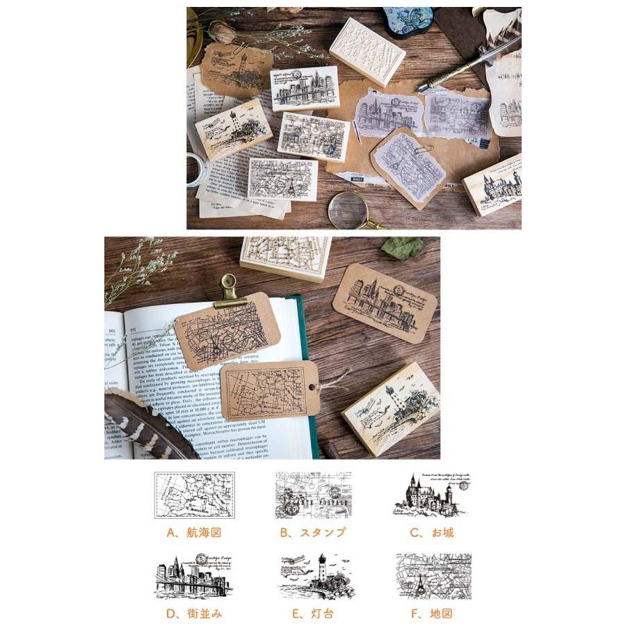 送料無料 スタンプ トラベル ヴィンテージ 判子 雑貨 クラフト 木製