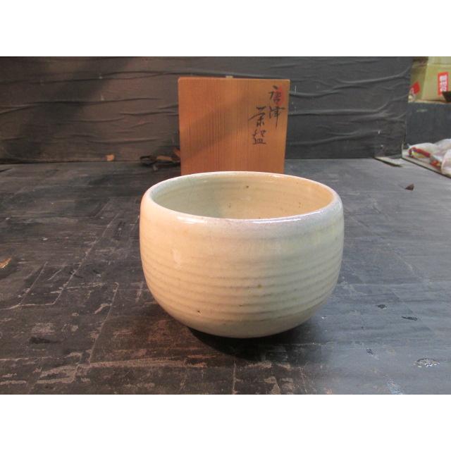 五代 捷延 妙見屋 お茶の水窯 唐津焼 茶碗 抹茶碗 茶道具 共箱 陶器