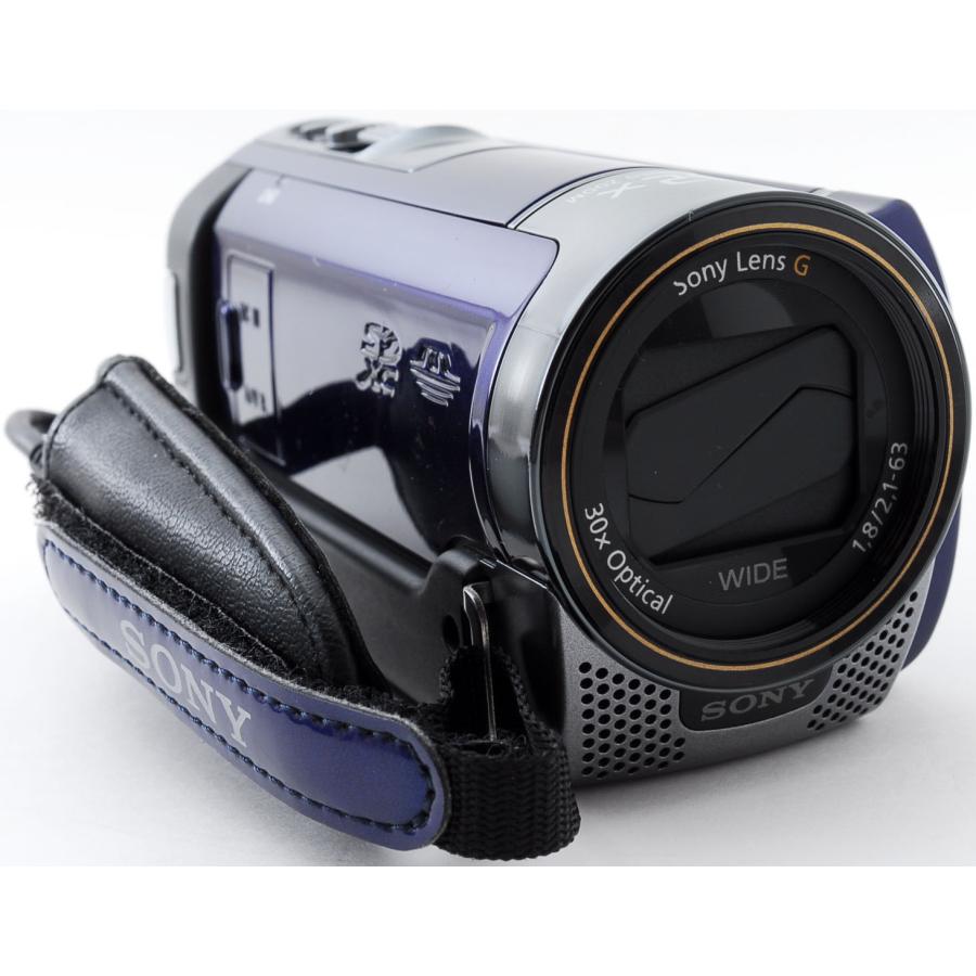 SONY（ソニー） ビデオカメラ SONY HDR-CX180 (L) ブルー 中古 新品SD