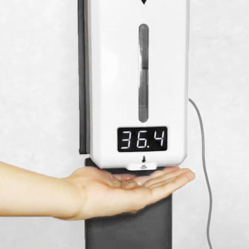 CRECER（クレセル） 非接触温度計付き電動式アルコールディスペンサー