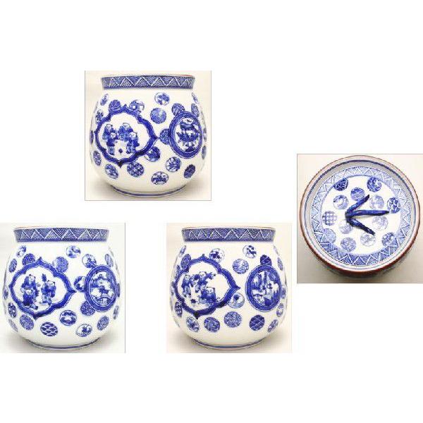 茶道具 水指 水差し 染付芋頭 蓋芋の蔓 曽根幸風作 茶道 :