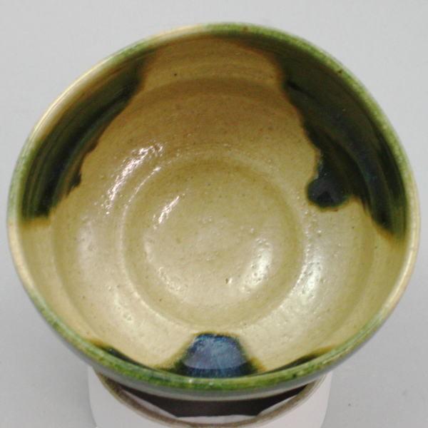 茶道具 抹茶茶碗 黄瀬戸織部 加藤弥右衛門窯 瀬戸焼 瀬戸焼き 織部焼