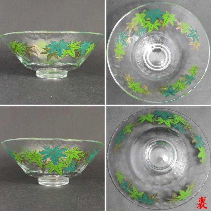 茶道具 ガラス抹茶茶碗 硝子抹茶茶碗 ガラス 硝子 平茶碗 青楓 義山