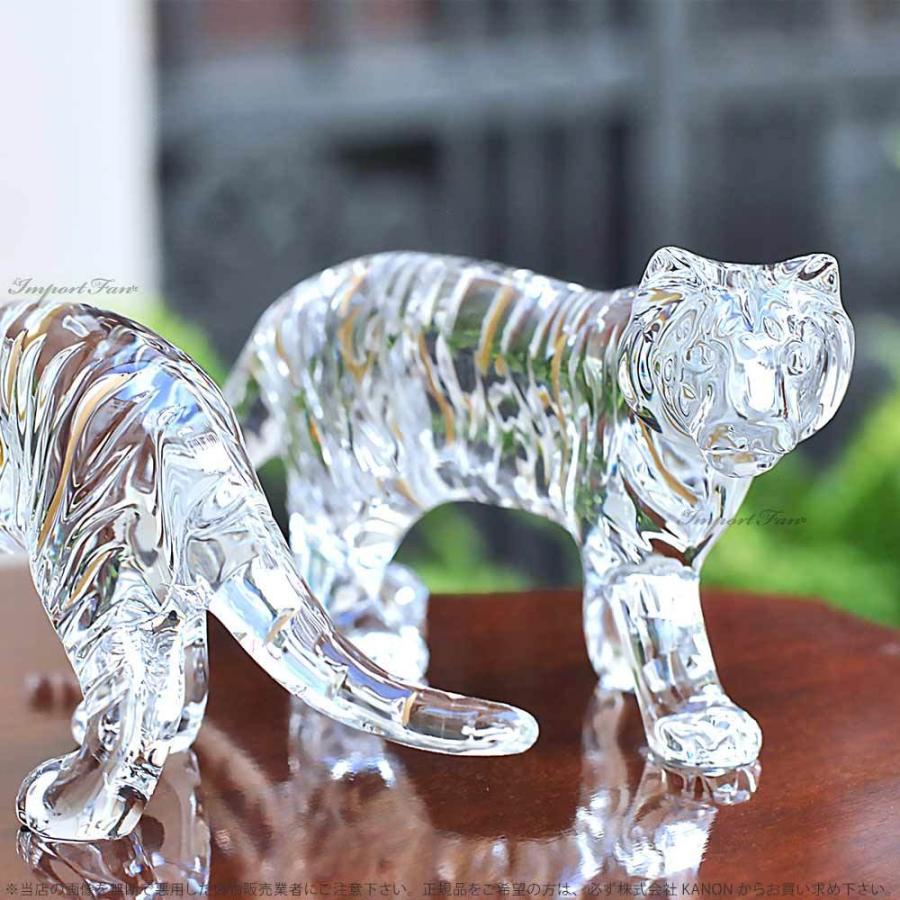 Baccarat クリスタルガラス 寅 虎 置物 オブジェ 付属品完品