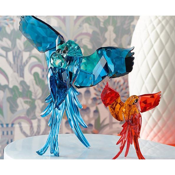SWAROVSKI（スワロフスキー） オウム (ブルー) 鳥 5136775 置物