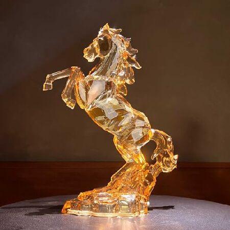 並行輸入品】 DARMOMOON 高さ17インチ 大型 アクリル製 馬の置物