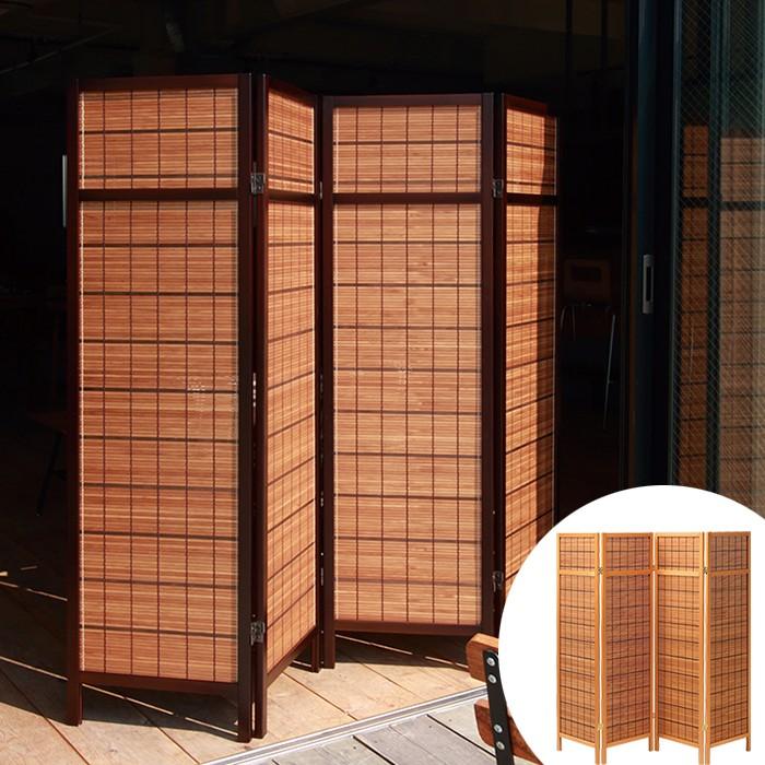 透かし彫りアジアンパーテンション4連ヴィンテージ2/2