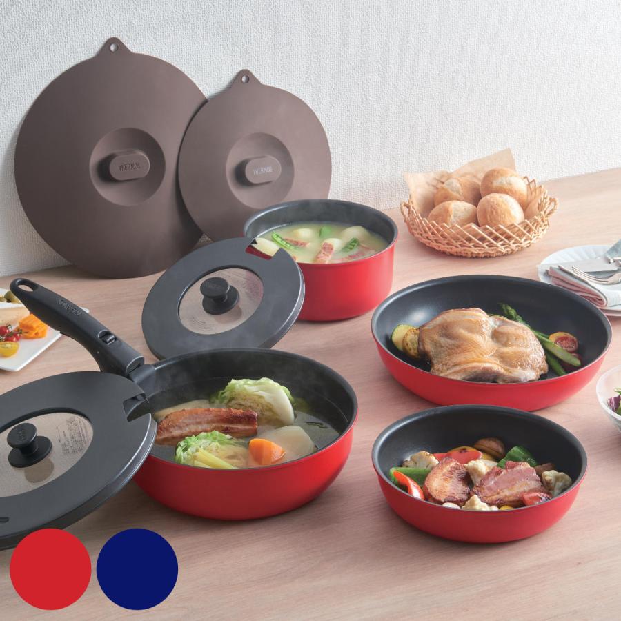 取っ手のとれるフライパン9点セットサーモス 人気 THERMOS（サーモス