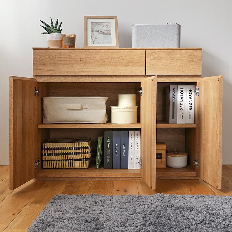 キャビネット チェスト ハイタイプ 幅90cm 北欧 おしゃれ サイドボード