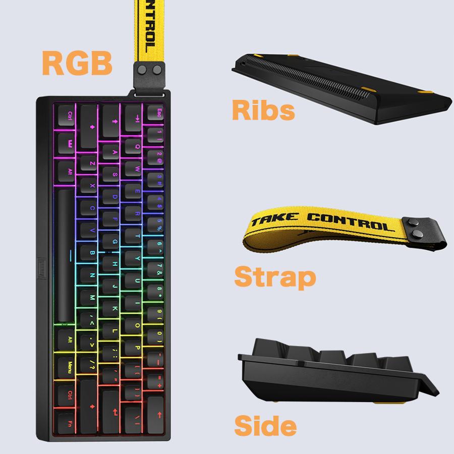 Wooting 60HE+ ゲーミングキーボード カスタマイズ自在なアナログ