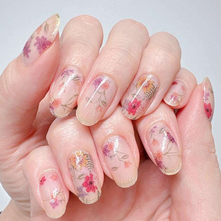 INCOCO（インココ） 貼る ネイル ネイルシール 花 マニキュア 貼るだけ