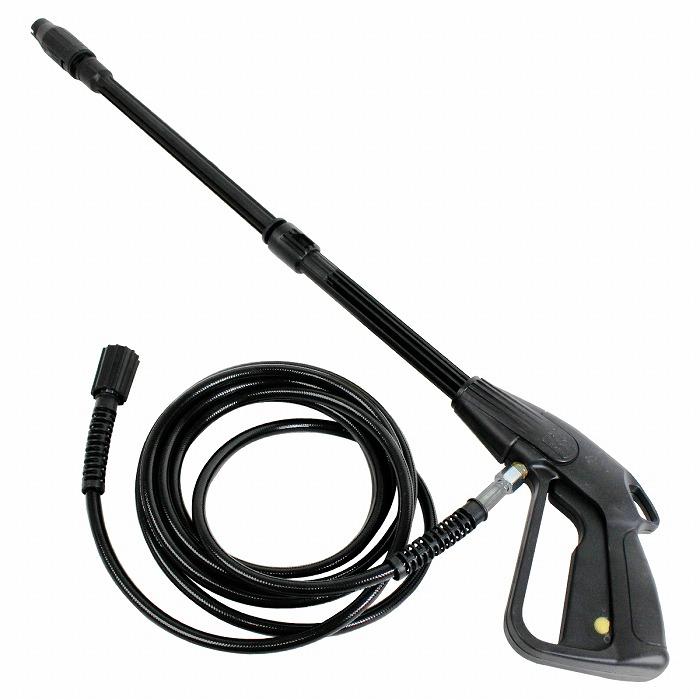 高圧洗浄機 6m 高圧ホース + トリガーガン ガン側 M14×P1.5 本体側 M22