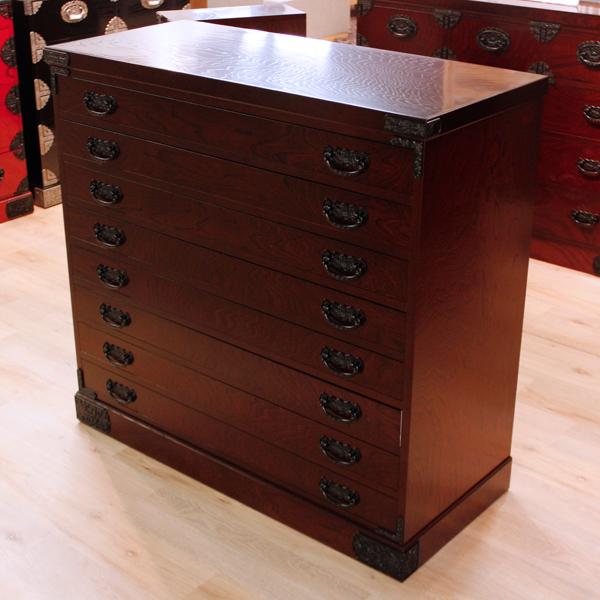 着物タンス おしゃれ チェスト 完成品 整理タンス 8段 引き出し 民芸