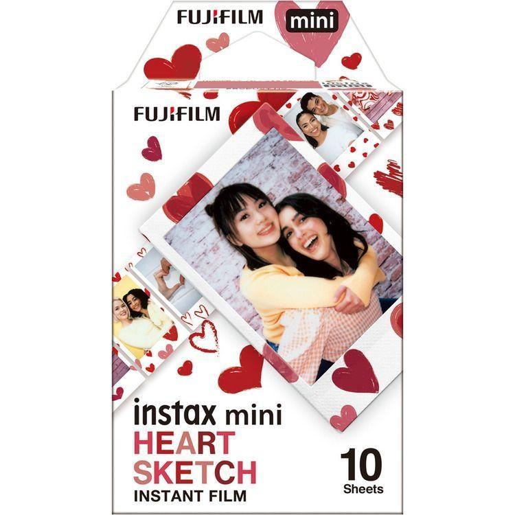 チェキ INSTAX MINI HEART SKETCH WW1 16799926 (D) チェキ用フィルム