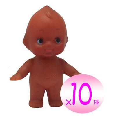 日本製 キューピー人形 茶色 身長 5cm × 10体セット 国産 : いち藤
