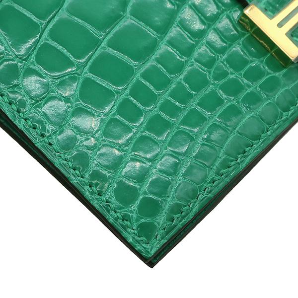 HERMES（エルメス） 二つ折り財布 ベアンコンパクト アリゲーター