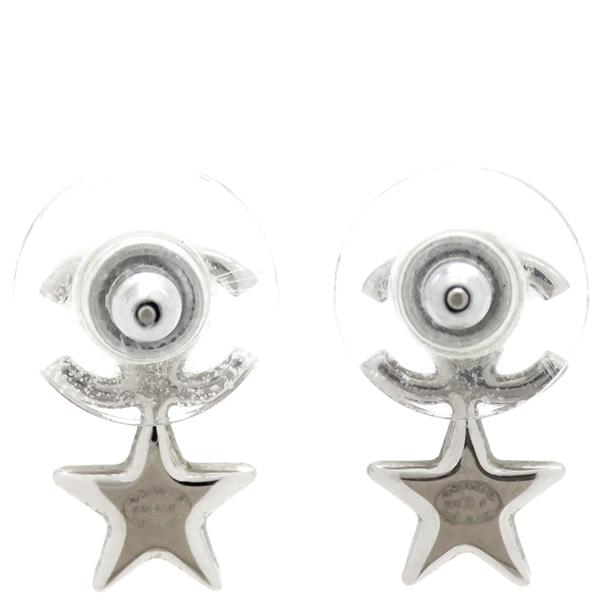 シルバー 星型 CCロゴ ピアス CHANEL シャネル ピアス ココマーク