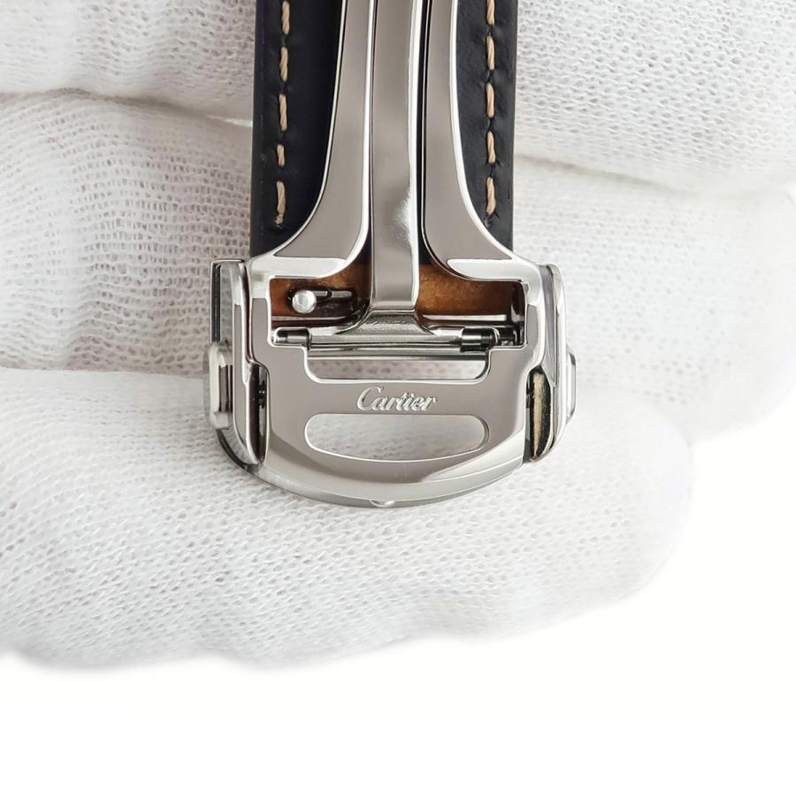 カルティエ レザーベルト カーフ型押し 18ミリ (A183) カルティエ