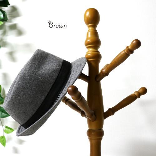 ポールハンガー アンティーク 木製 コートハンガー ハンガーラック