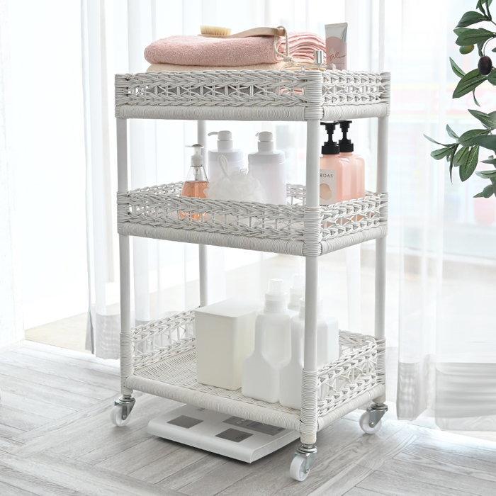 希少 デザイン♦️飾り棚付き コンパクト 収納♦️便利な3段引き出し