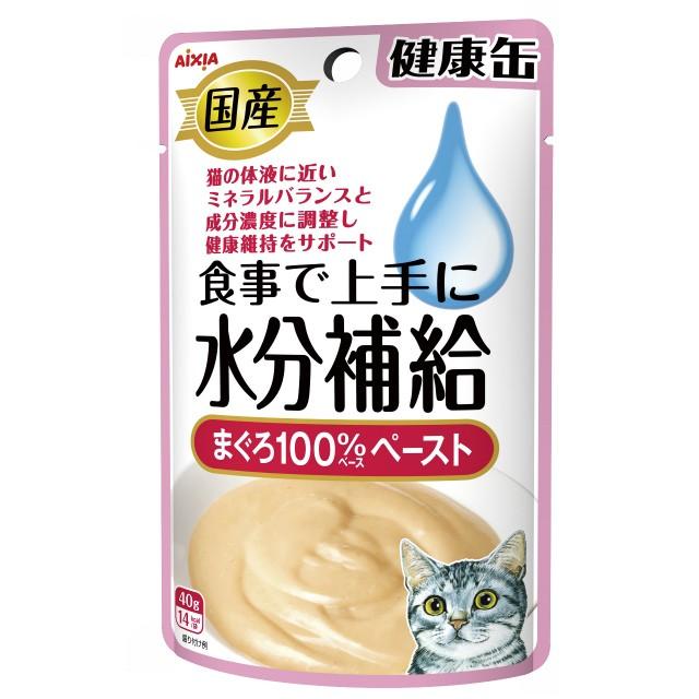 アイシア（AIXIA） 健康缶パウチ 水分補給 まぐろペースト 40g 1ケース