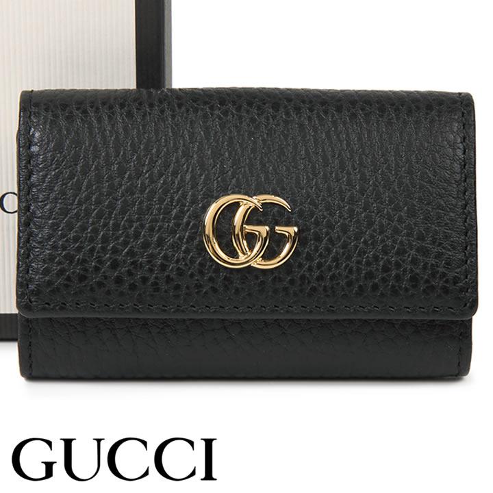 GUCCI / キーケース/レザー/BLK/無地/レディース グッチ GUCCI キー