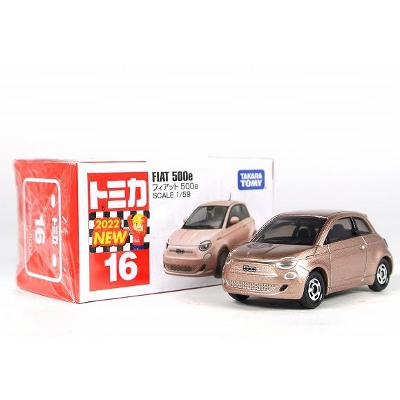 2台セットタカラトミー トミカ No.16 フィアット 500e 初回特別仕様