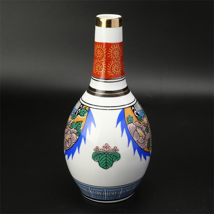 九谷神酒 神具 酒器 みき 徳利 久谷 絵入 赤 7寸 : 宮忠 - 通販