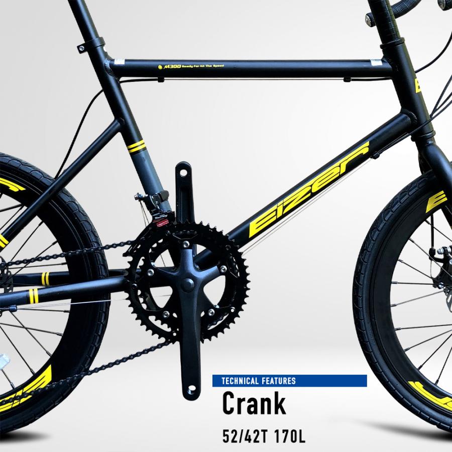 EIZER（アイゼル） ミニベロ ロード 20インチ 小径車 ドロップハンドル