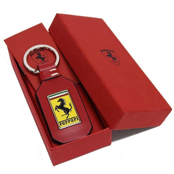 Ferrari（フェラーリ） フェラーリ純正 レザーベースキーリング(レッド