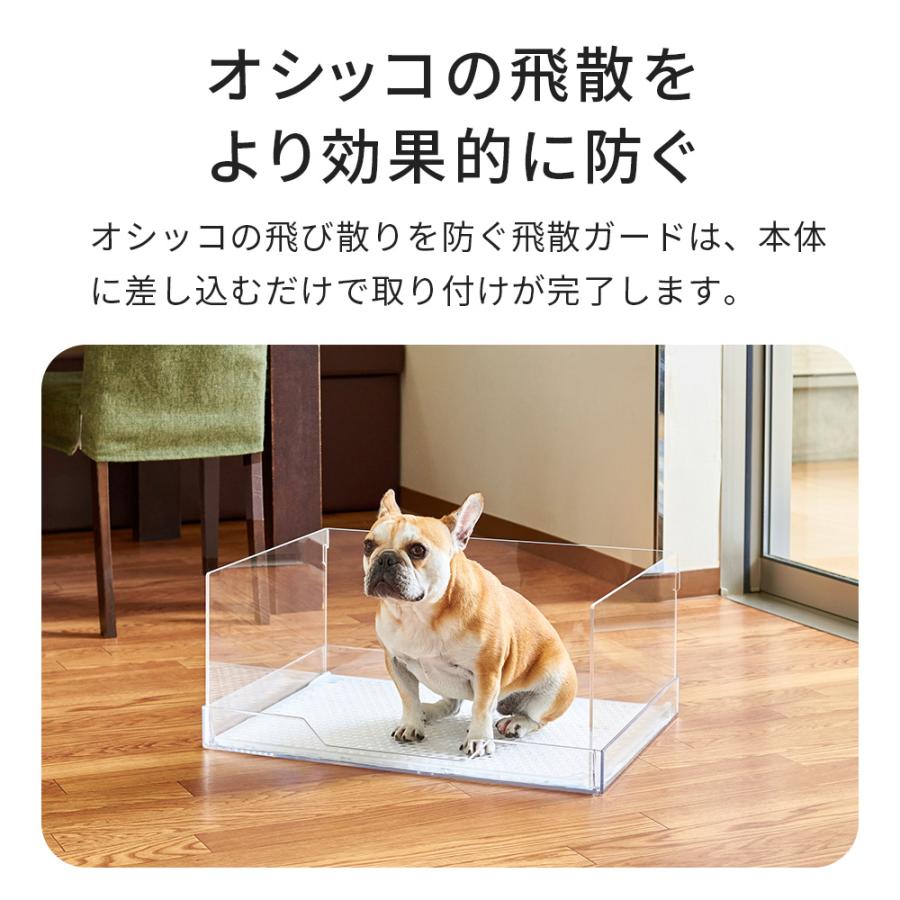 OFT (今月のピックアップセール)[犬用トイレ (飛散ガードセット)クリア