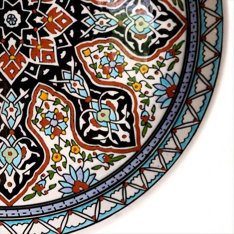 トルコ陶器飾り皿 直径30cmプレート キュタフヤ アルハンブラ工房