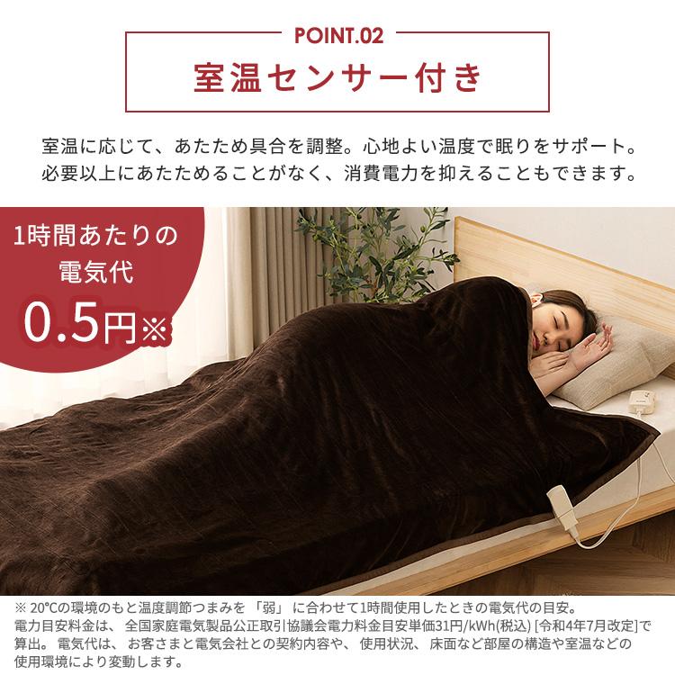 IRIS OHYAMA（アイリスオーヤマ） 電気毛布 掛け敷き シングル 節電