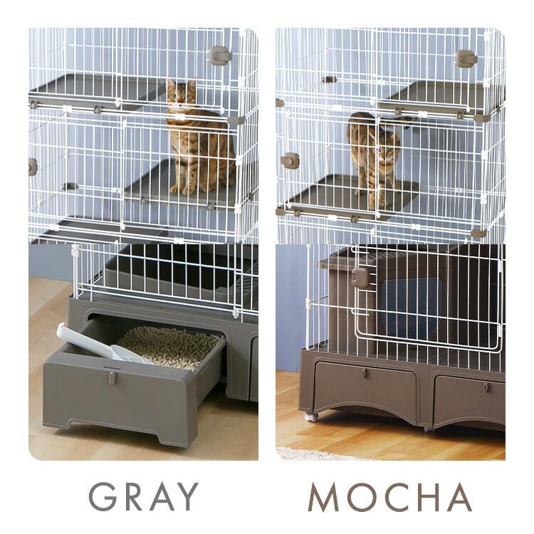 猫 ケージ 3段 トイレ付 キャットケージ キャスター付 引出し 収納