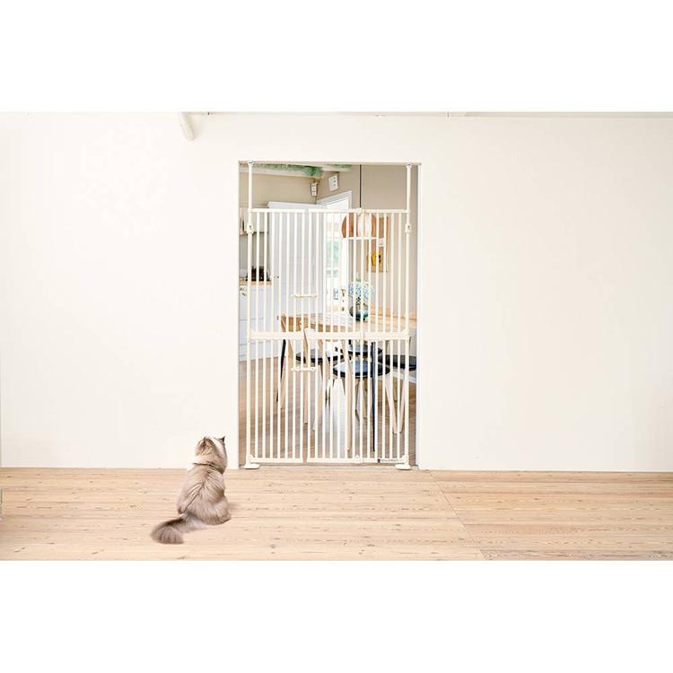 ペットゲート 猫用 アクリル版ホワイト 約200cm 楽天市場】ペット
