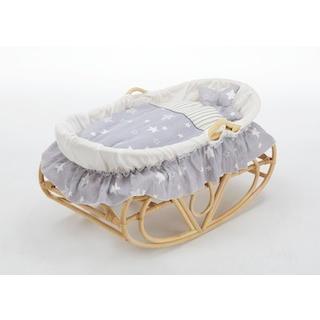 対象年齢・生後0〜6か月 布団セット付き ベビーベッド ゆりかご