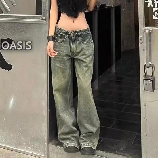 デニム パンツ ジーンズ 韓国 ストリート系 ダンス 衣装 グランジ Y2K