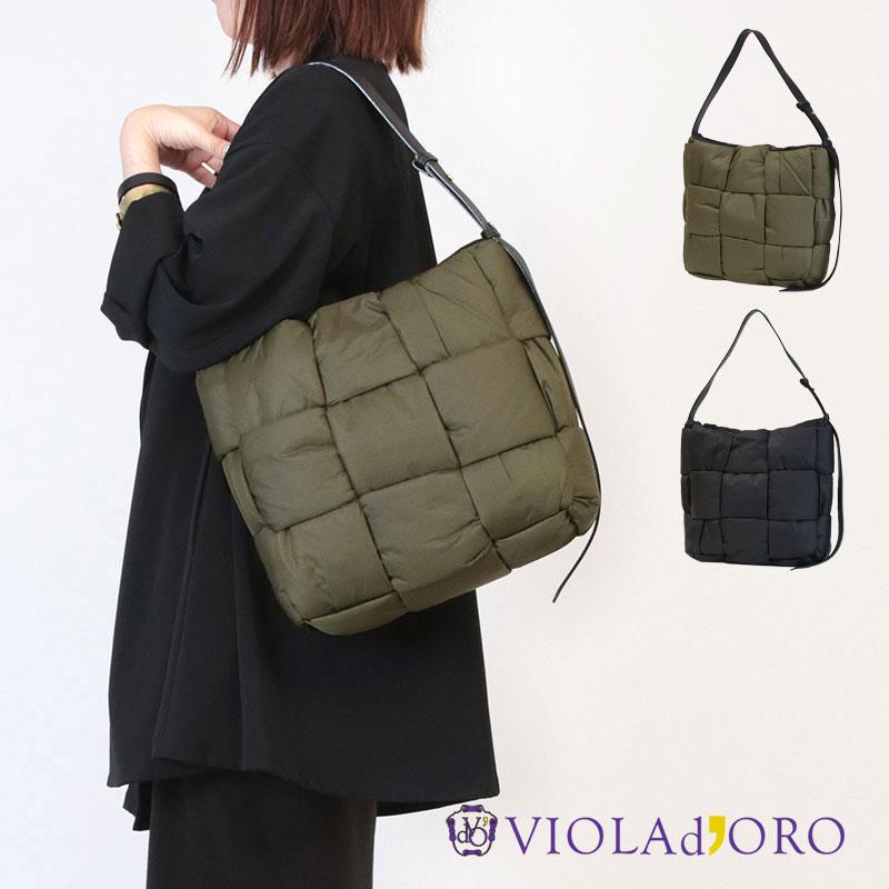 VIOLAd'ORO（ヴィオラドーロ） ショルダーバッグ ボンディングナイロン