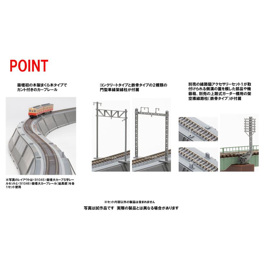 トミックス (N) 91045 築堤大カーブS字レールセット 返品種別B