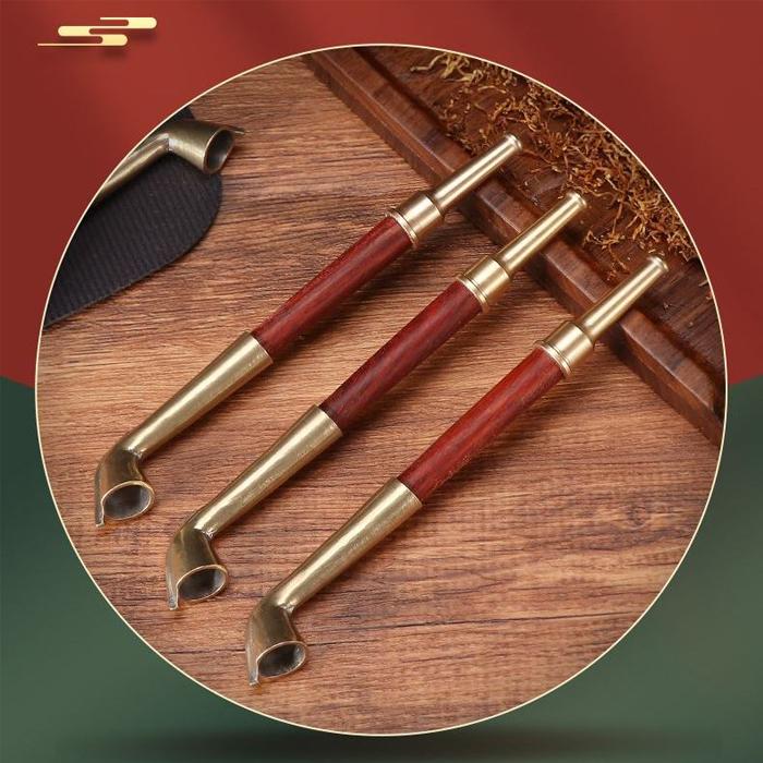 キセル ショート タイプ 喫煙具 煙管 えんかん タバコ管 天然木 銅