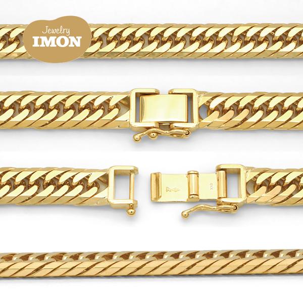 新品」18金 喜平 ネックレス 8面 カット トリプル K18 54g 40cm