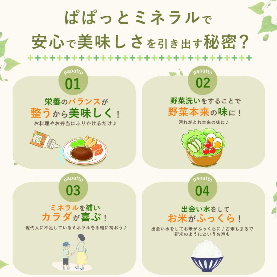 料理用 ぱぱっと ミネラル 希望の命水 元：希望の命水10倍濃縮液