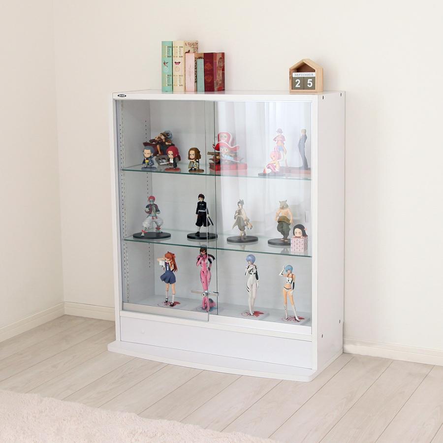 JAJAN フィギュアラック ザ サード ワイド 引き戸 ロータイプ 本体 幅