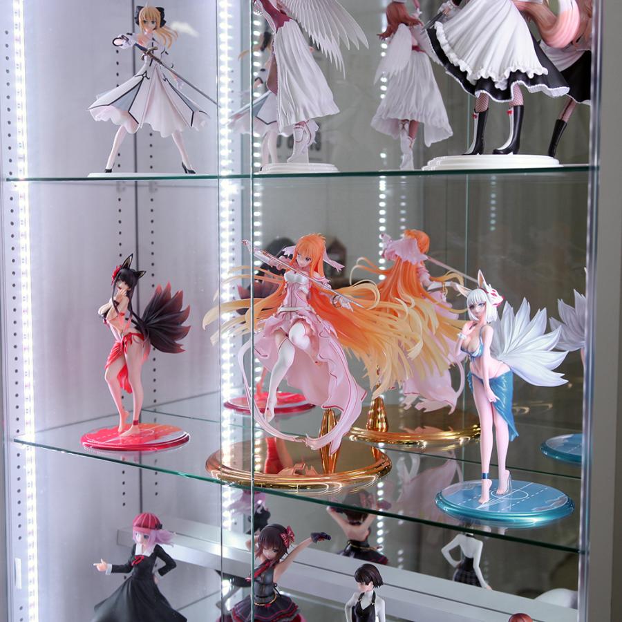 RGB LED ミラーセット ( ＋ ミラー2枚 本体ハイタイプ 引き戸 幅83cm