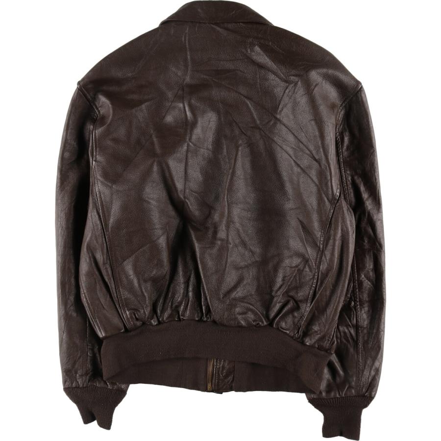 古着 80年代 SADDLERY A-2タイプ レザーフライトジャケット USA製