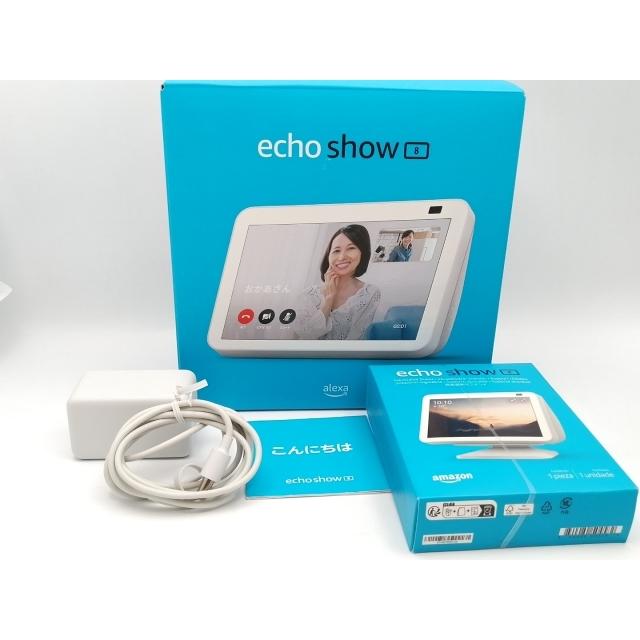 中古】Amazon Echo Show 8 (第2世代/2021年) グレーシャーホワイト【EC